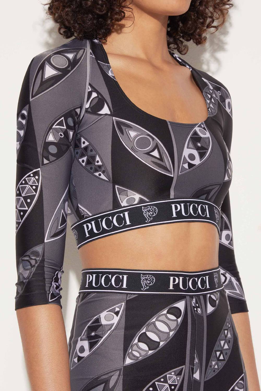 Pucci Crop top con stampa Girandole Trasporto libero internazionale