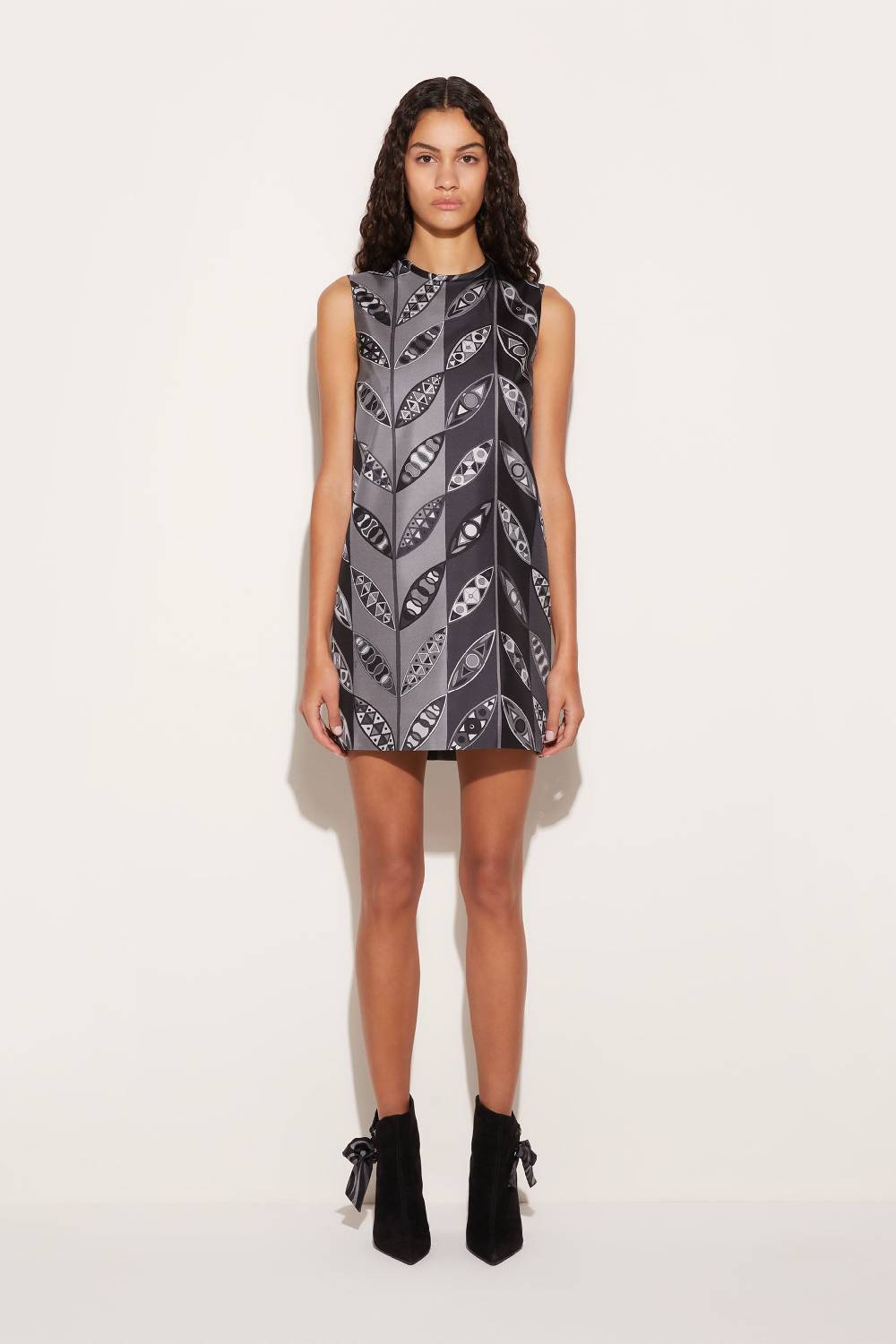 Pucci Mini abito in seta con stampa Girandole Esporta salva