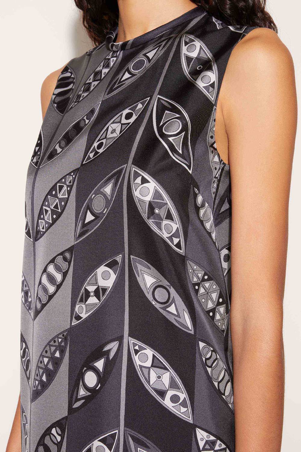 Pucci Mini abito in seta con stampa Girandole Esporta salva
