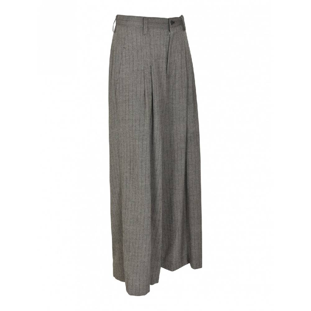Y&#039;S YOHJI YAMAMOTO Pantaloni gessati con pences gamba larga Soddisfazione Garantita