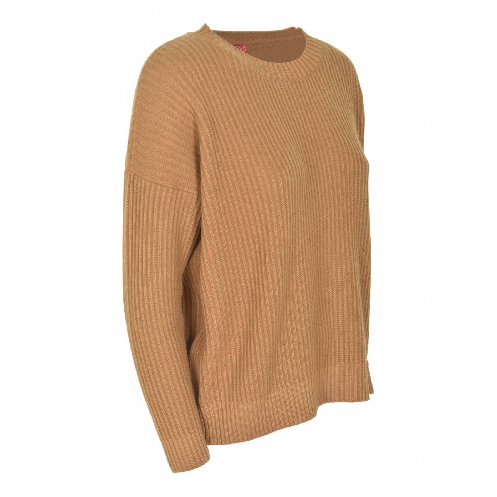 F CASHMERE Maglia girocollo costa inglese Fino Al -60%