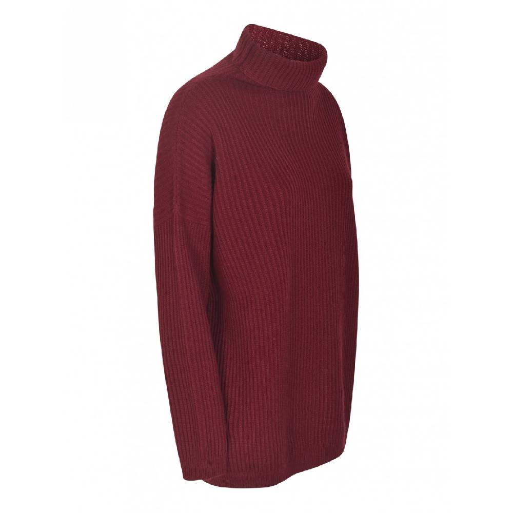F CASHMERE Maglia collo alto costa inglese Prezzo Ridotto