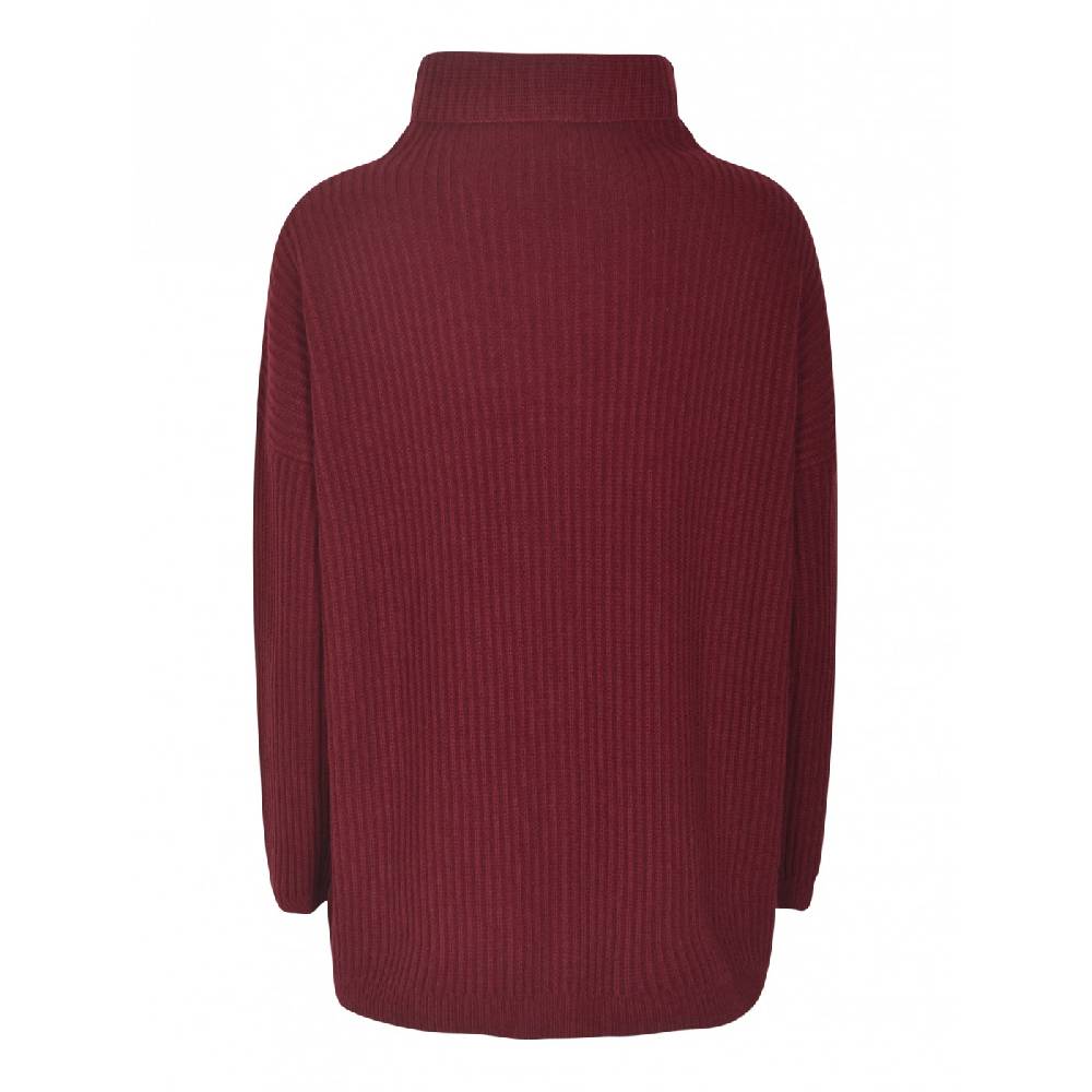 F CASHMERE Maglia collo alto costa inglese Prezzo Ridotto