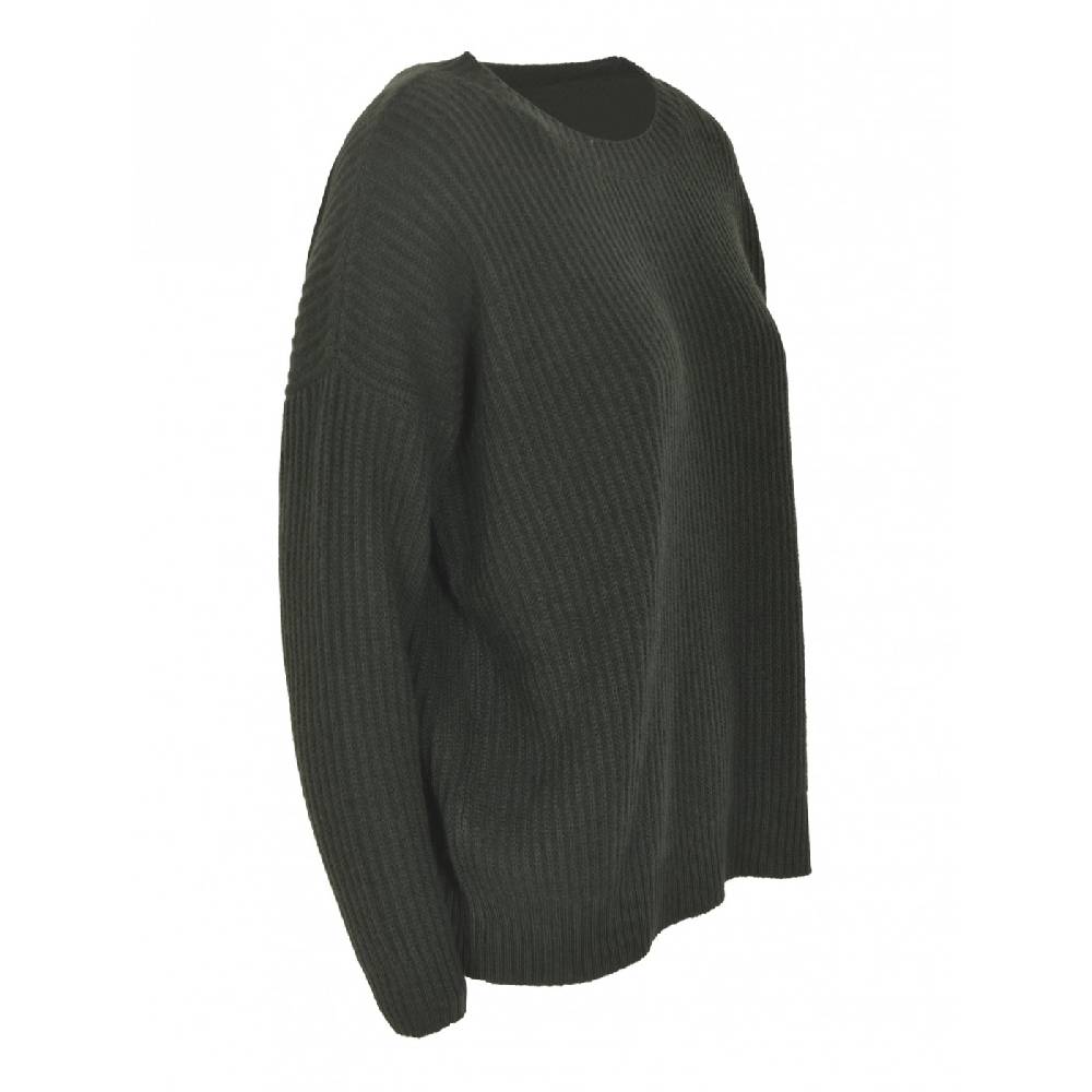 F CASHMERE Maglia girocollo costa inglese Offerta