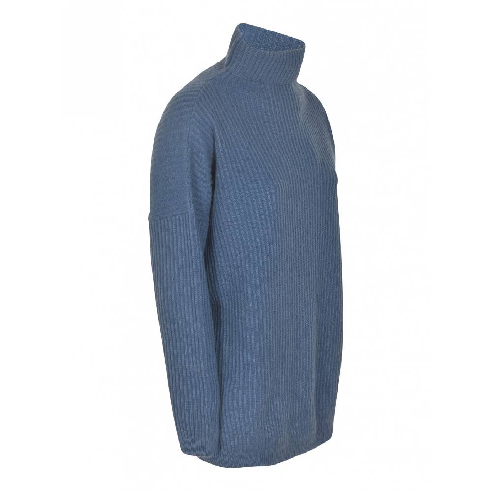 F CASHMERE Maglia collo alto costa inglese Outlet