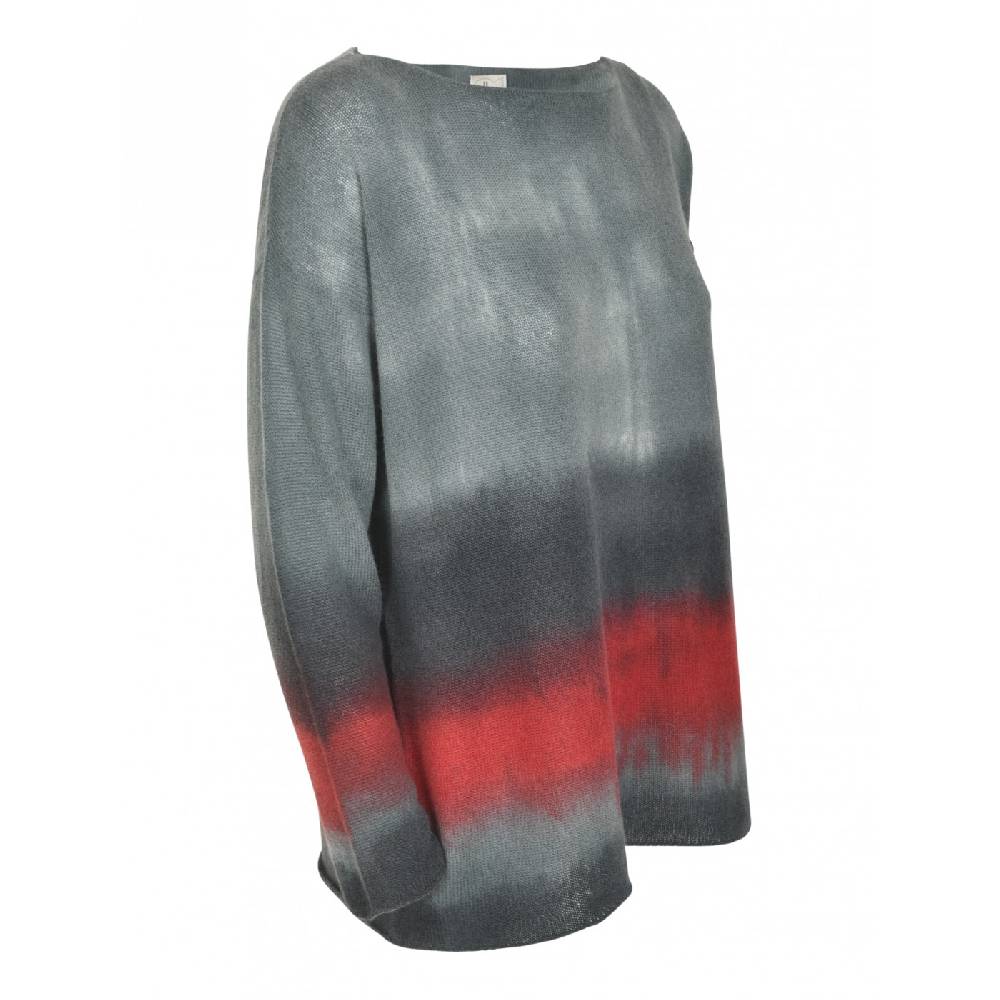 F CASHMERE Maglia girocollo scollo barchetta Nuovo