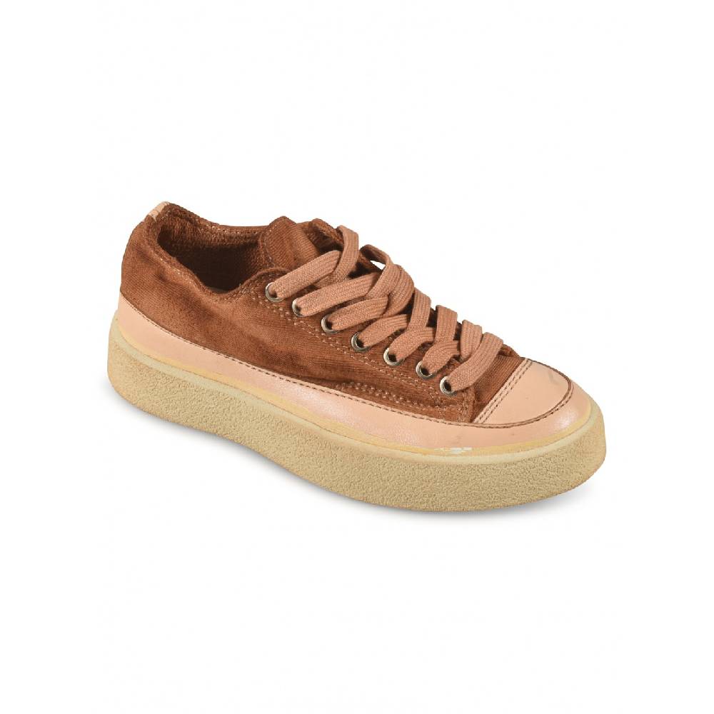 PANAMA ROUTE Sneakers cotone tinto Sconto