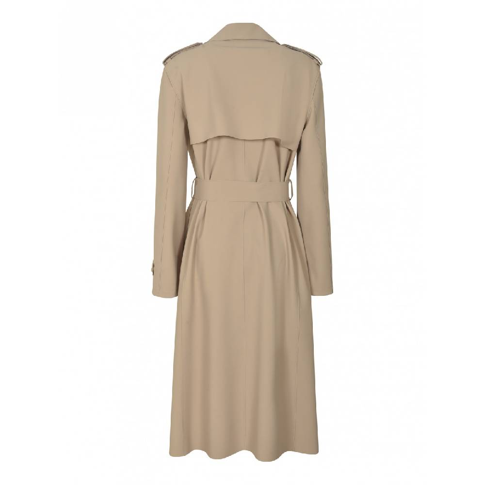 HARRIS WHARF LONDON Trench scuba con spacchi laterali Sconto