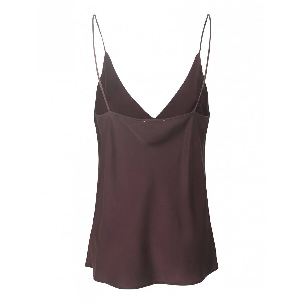 FORTE FORTE Top spallina ras seta strech Latest stili