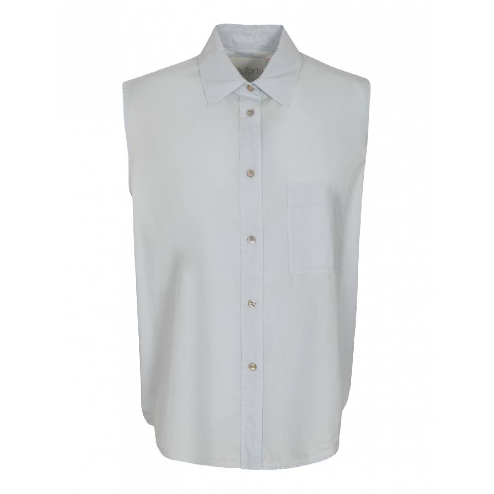 FORTE FORTE Camicia smanicata popeline Sostegno trimestrale