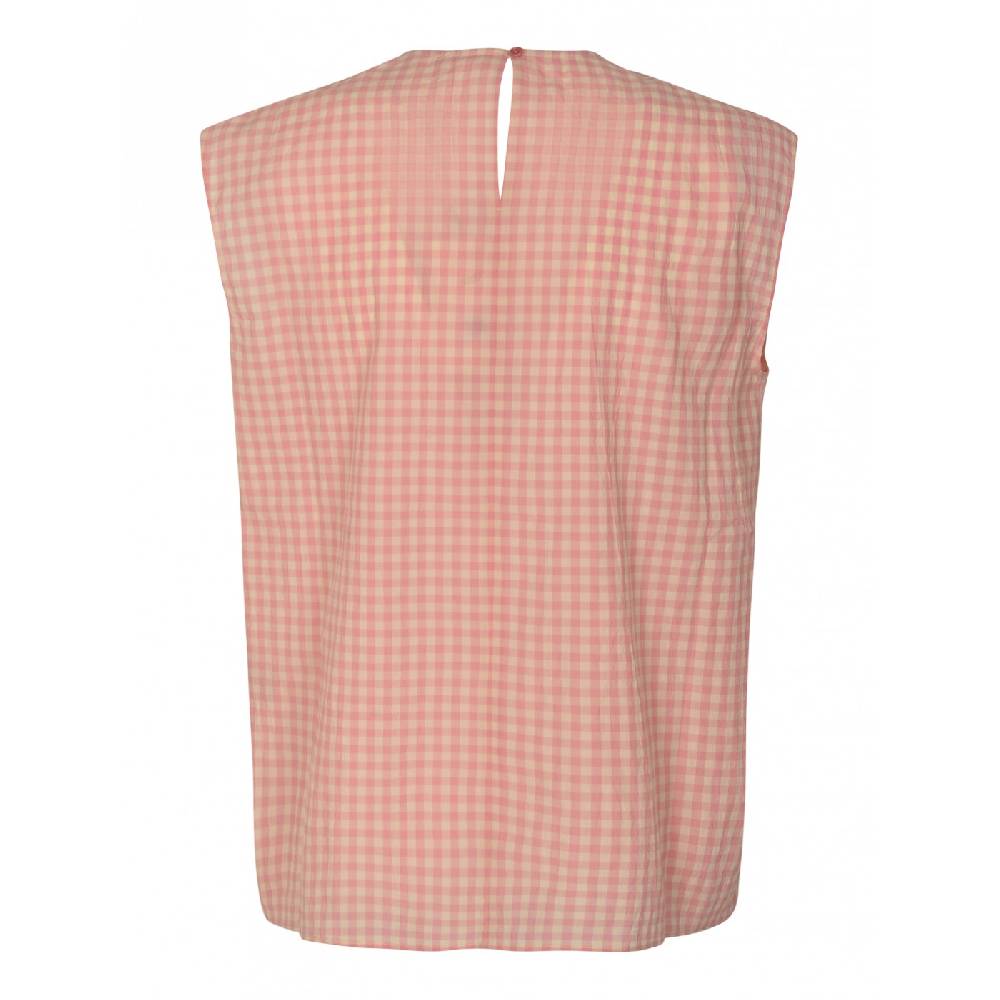APUNTOB Top quadretti smanicato Saldi