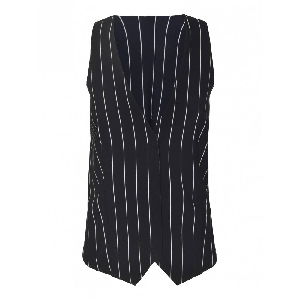 NORMA KAMALI Gilet con zip gessato Comprane uno, ottenene uno gratis