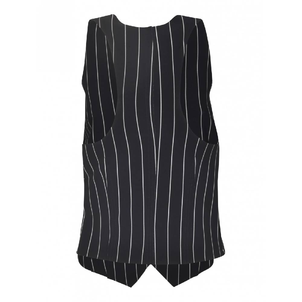NORMA KAMALI Gilet con zip gessato Comprane uno, ottenene uno gratis