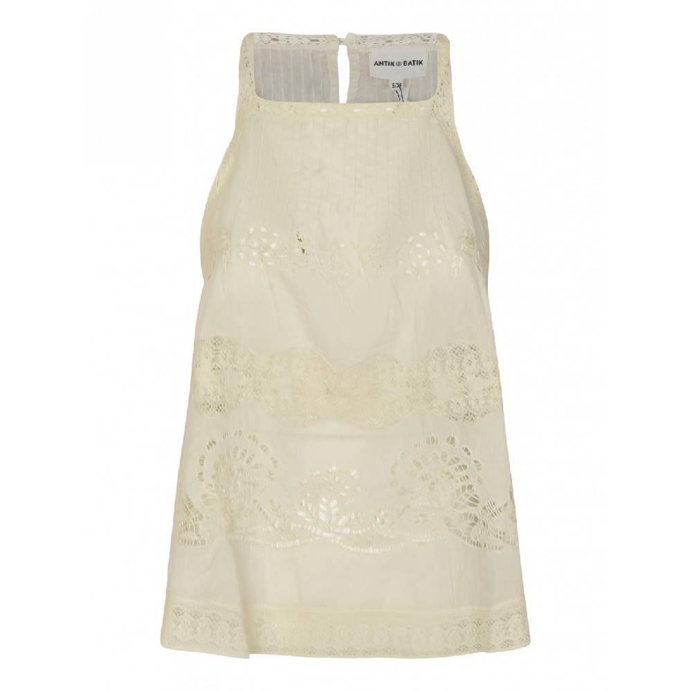 ANTIK BATIK Top senza maniche traforato aloha Super Saving Price