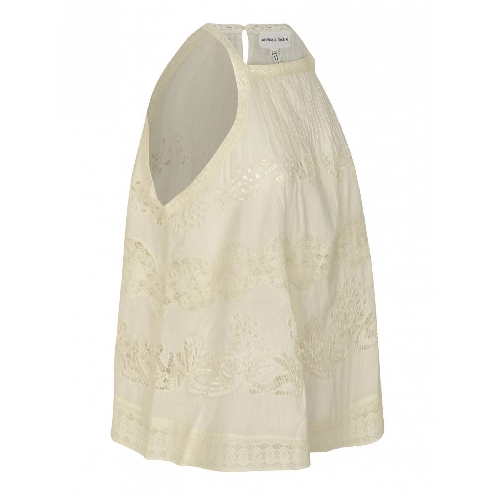 ANTIK BATIK Top senza maniche traforato aloha Super Saving Price