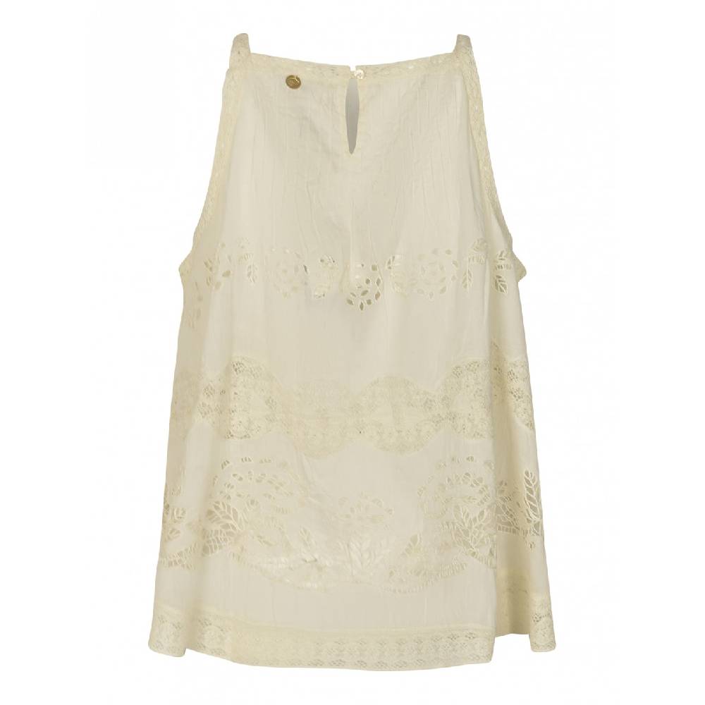 ANTIK BATIK Top senza maniche traforato aloha Super Saving Price