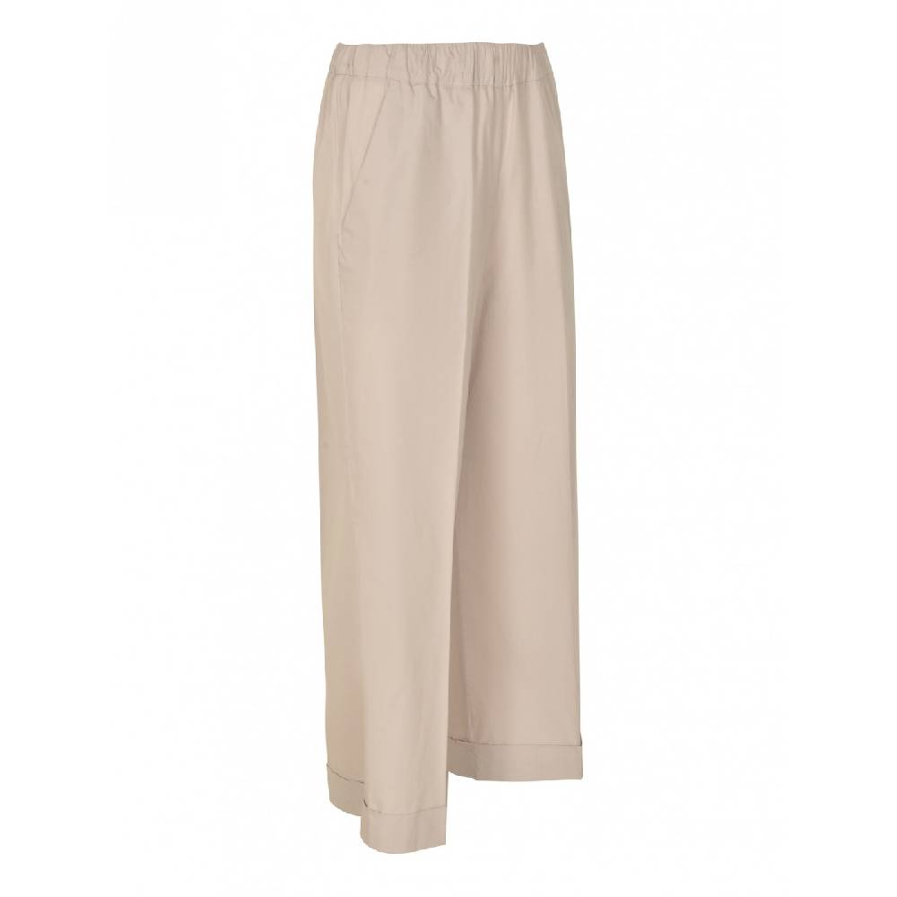 KILTIE Olivia pantaloni gamba con risvolto elastico in vita Super sconto