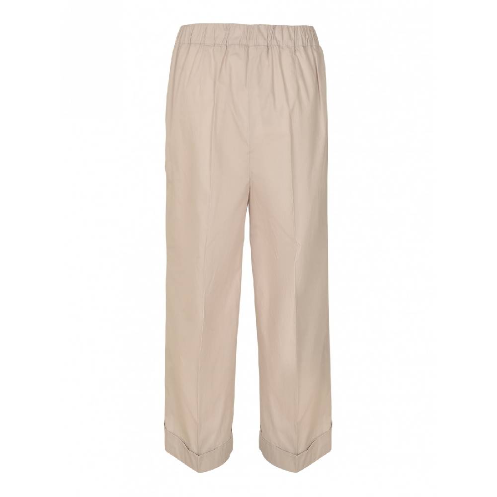 KILTIE Olivia pantaloni gamba con risvolto elastico in vita Super sconto