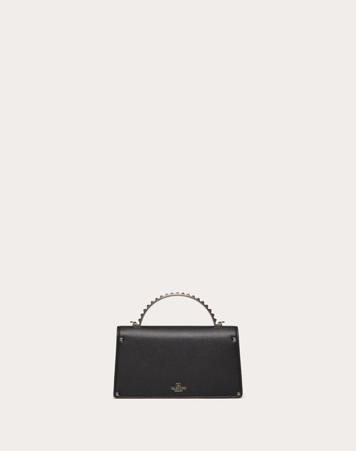 Red Valentino MINI BORSA A MANO ROCKSTUD IN VITELLO Spedizione Gratuita