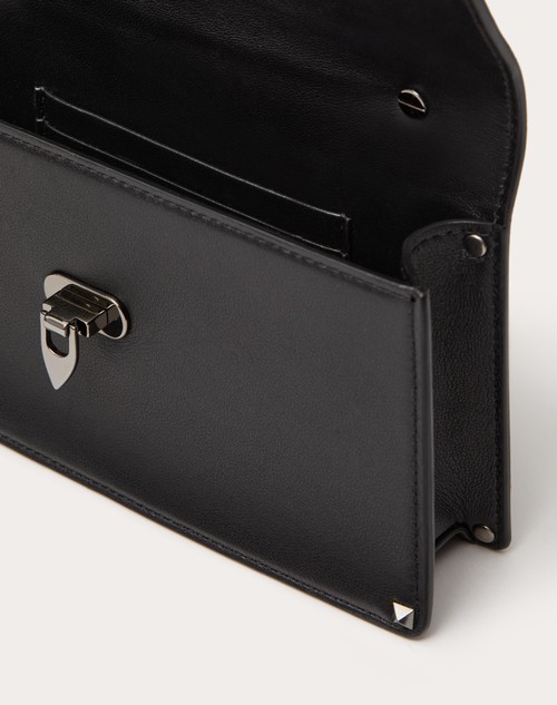 Red Valentino MINI BORSA A MANO ROCKSTUD IN VITELLO Spedizione Gratuita