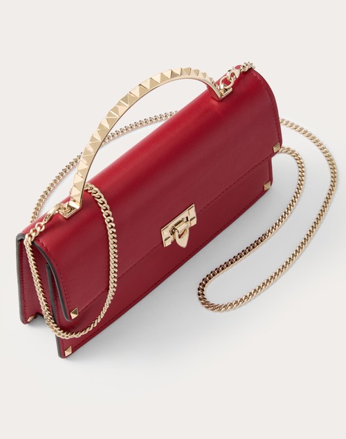 Red Valentino MINI BORSA A MANO ROCKSTUD IN VITELLO Qualità Garantita