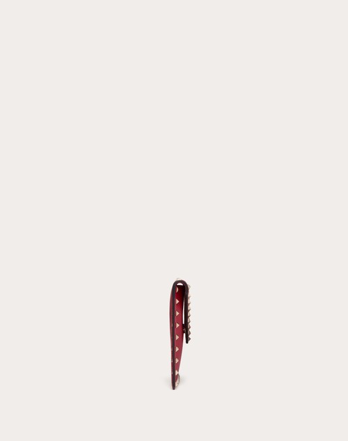 Red Valentino POUCH ROCKSTUD IN VITELLO GRANATO Consegna Veloce