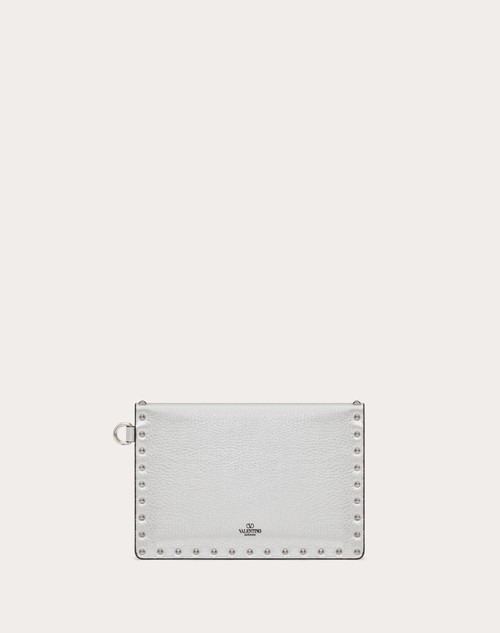Red Valentino POCHETTE ROCKSTUD IN VITELLO GRANATO METALLIZZATO Promozione Limitata