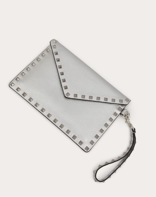 Red Valentino POCHETTE ROCKSTUD IN VITELLO GRANATO METALLIZZATO Promozione Limitata