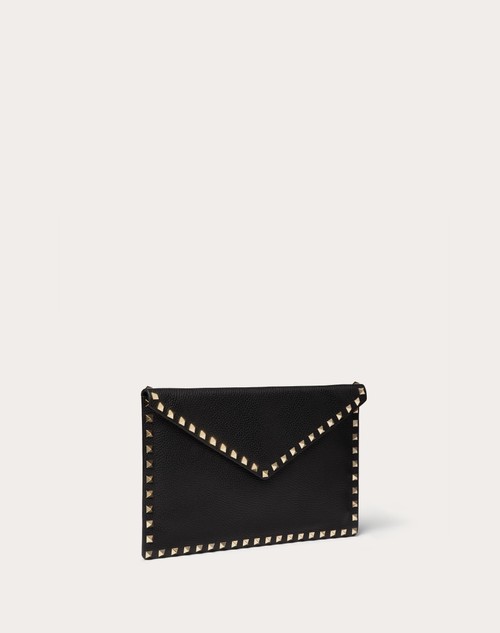 Red Valentino POUCH ROCKSTUD IN VITELLO GRANATO Affare Del Giorno