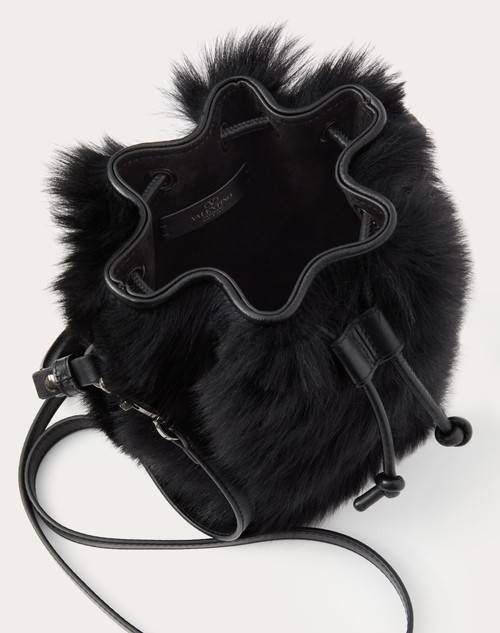 Red Valentino MINI BORSA A SECCHIELLO VLOGO SIGNATURE IN MONTONE Novità