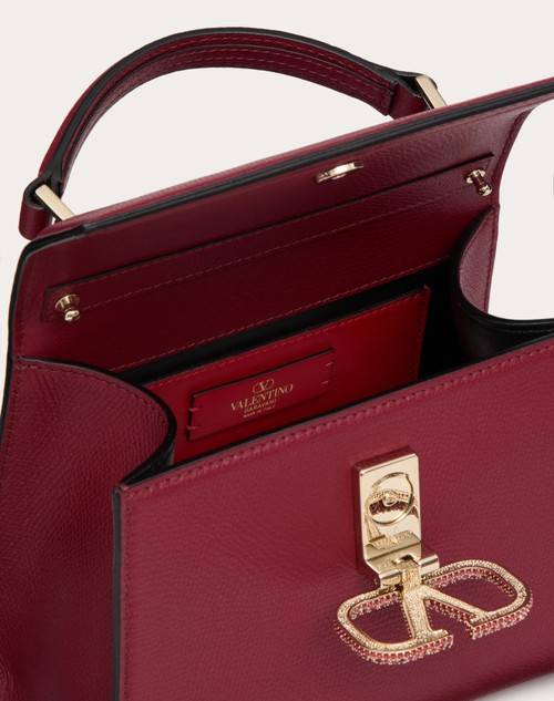 Red Valentino BORSA A MANO MINI VALENTINO GARAVANI VSLING CON LOGO GIOIELLO Nuova