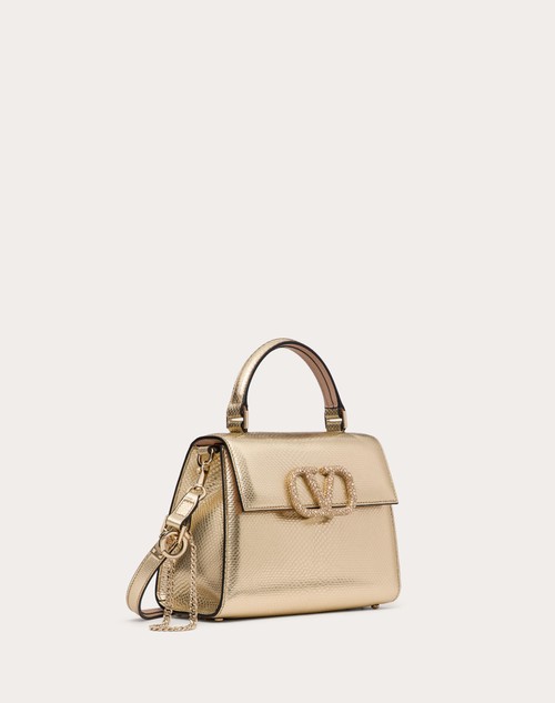 Red Valentino BORSA A MANO PICCOLA VALENTINO GARAVANI VSLING IN KARUNG METALLIZZATO Qualità
