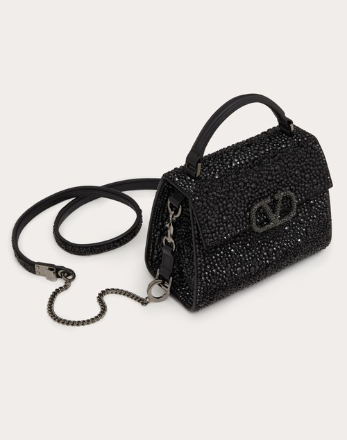 Red Valentino BORSA A MANO MINI VSLING CON RICAMO SPARKLING Consegna Veloce