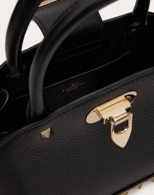 Red Valentino BORSA PICCOLA A MANO VALENTINO GARAVANI ROCKSTUD IN VITELLO GRANATO Convenienza