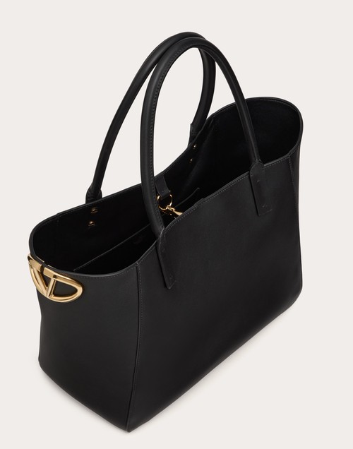 Red Valentino BORSA SHOPPING VLOGO SIDE IN VITELLO NAPPATO Sconto