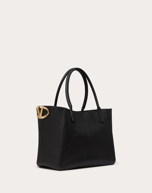 Red Valentino BORSA SHOPPING VLOGO SIDE IN VITELLO NAPPATO Offerta