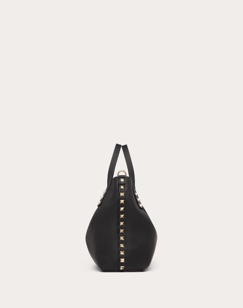 Red Valentino BORSA PICCOLA ROCKSTUD IN VITELLO GRANATO CON FODERA A CONTRASTO Saldi