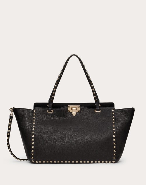 Red Valentino BORSA MEDIA ROCKSTUD IN VITELLO GRANATO