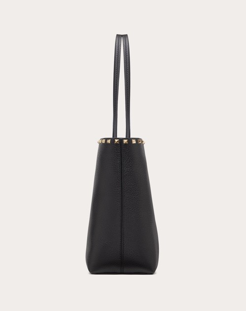 Red Valentino BORSA SHOPPING ROCKSTUD IN VITELLO GRANATO Vendita Economica