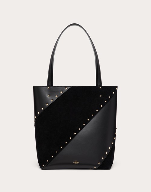Red Valentino BORSA SHOPPING VALENTINO GARAVANI VALENTINO GARAVANI ROCKSTUD WISPY IN VITELLO E CAMOSCIO Vendite Flash
