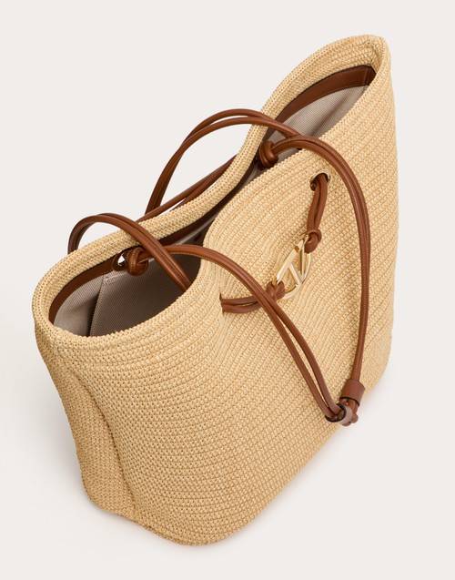 Red Valentino BORSA SHOPPING GRANDE VALENTINO GARAVANI ESCAPE IN RAFIA In Saldo