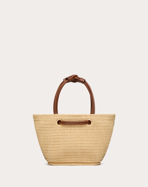 Red Valentino BORSA SHOPPING PICCOLA VALENTINO GARAVANI ESCAPE IN RAFIA Nuova