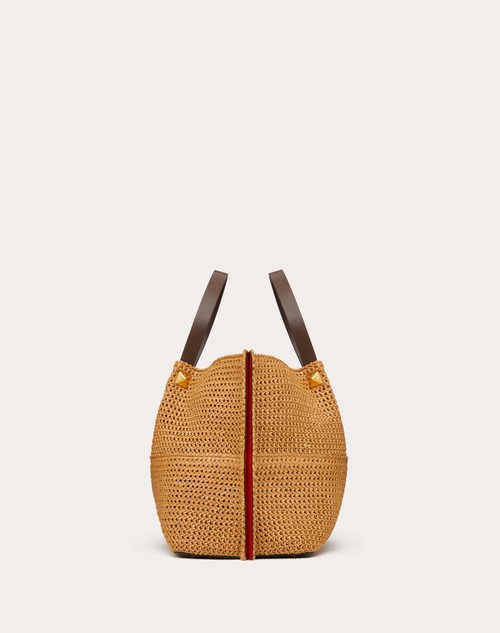 Red Valentino BORSA SHOPPING MEDIA IN RAFIA SINTETICA Moda