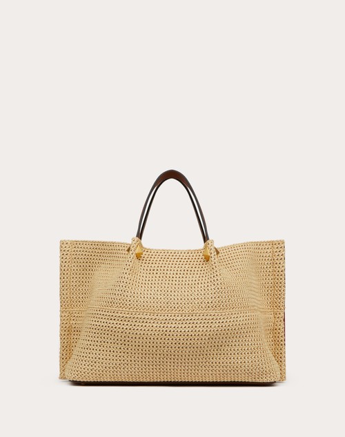 Red Valentino BORSA SHOPPING MEDIA IN RAFIA SINTETICA 2025