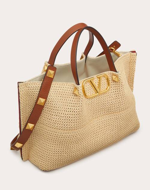 Red Valentino BORSA SHOPPING MEDIA IN RAFIA SINTETICA 2025
