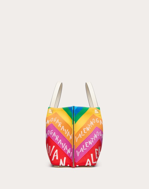 Red Valentino BORSA SHOPPING MEDIA VALENTINO GARAVANI ESCAPE IN CANVAS CON STAMPA CHEVRON24 Italy
