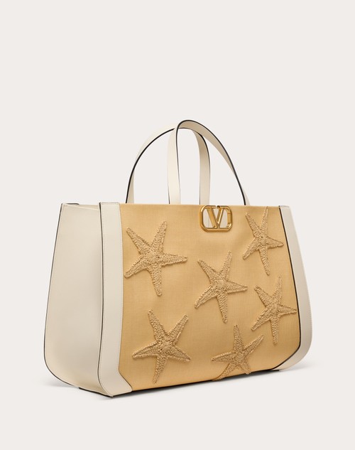 Red Valentino BORSA A MANO VALENTINO GARAVANI ESCAPE IN RAFIA CON RICAMO Italia