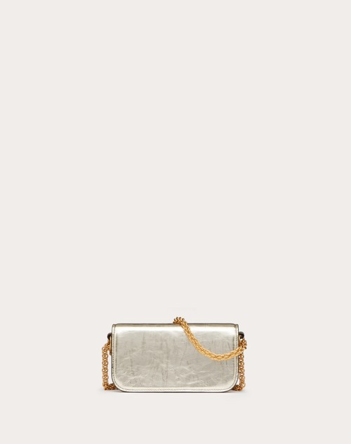 Red Valentino BORSA PICCOLA A SPALLA VALENTINO GARAVANI LOCÒ IN VITELLO METALLIZZATO Acquista Ora