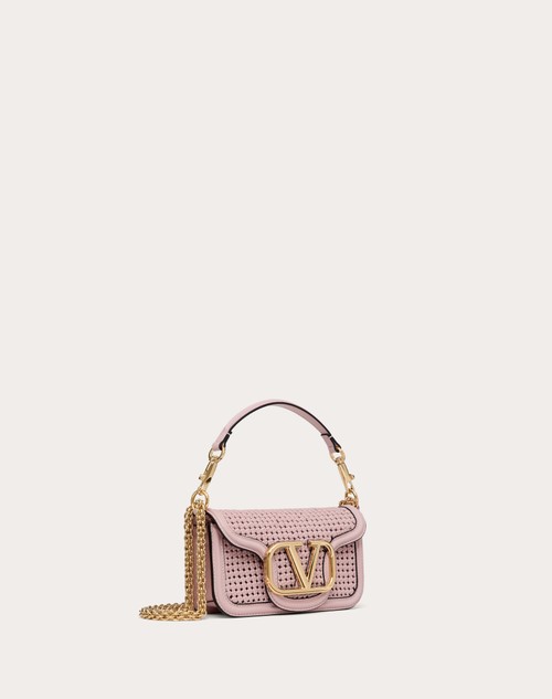 Red Valentino BORSA PICCOLA A SPALLA VALENTINO GARAVANI LOCÒ IN PELLE INTRECCIATA Consegna Veloce