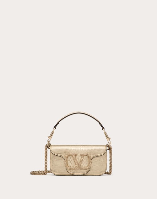 Red Valentino BORSA PICCOLA A SPALLA VALENTINO GARAVANI VALENTINO GARAVANI LOCÒ IN KARUNG METALLIZZATO